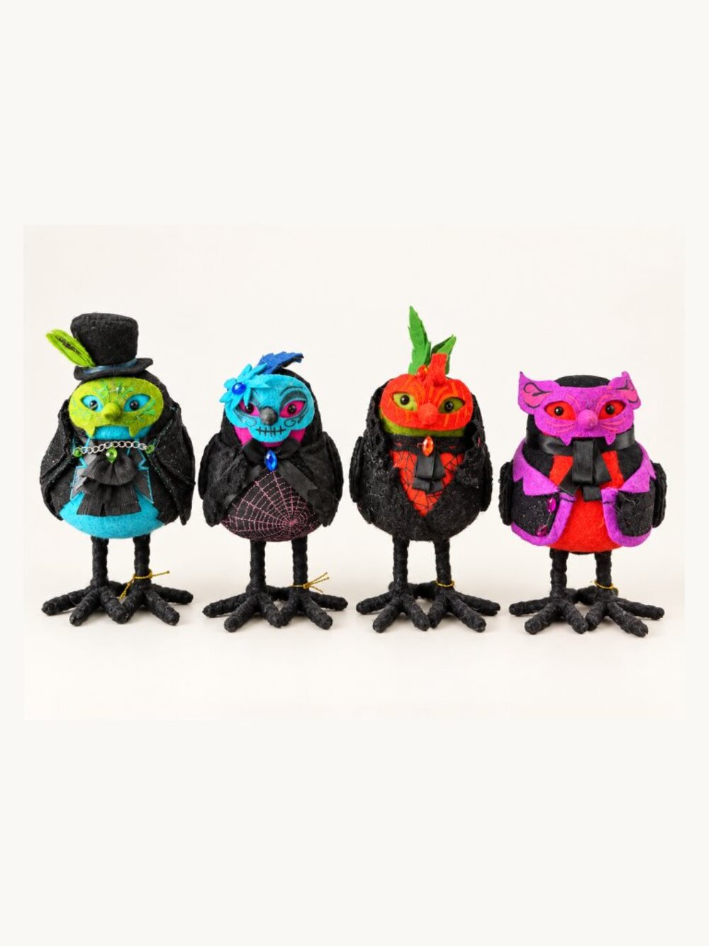 Target Hyde & EEK 2018 Halloween Masquerade Birds Set - Full Set of 4
